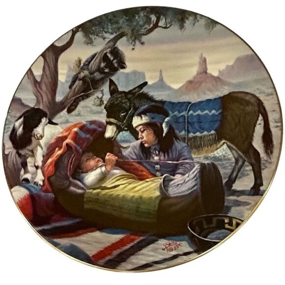 Vague Shadows Ltd "Papoose" Collector Plate 1983 Perillo Limited Collection - Picture 1 of 8